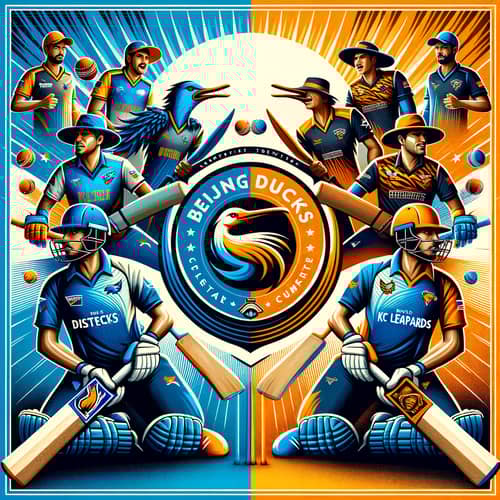Beijing Ducks vs KC Leopards Cricket Tournament Poster