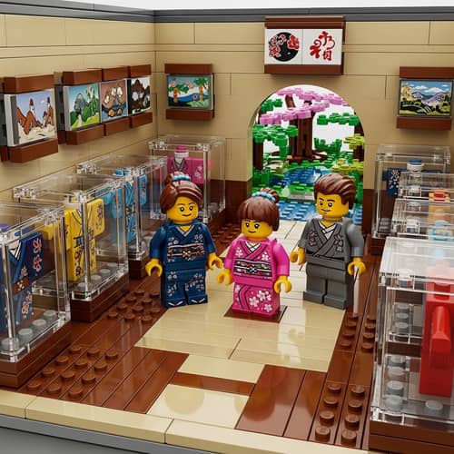 Family Fun: LEGO Set at Kimono Museum