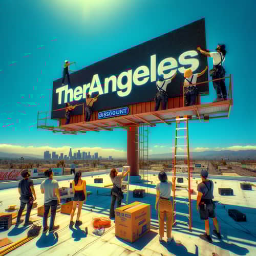 Tehrangeles Digital Billboard Assembly | Urban Progress & Teamwork
