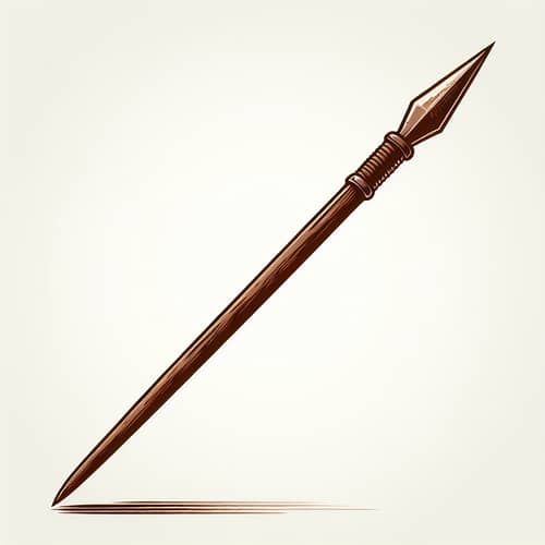 Traditional Spear Illustration - Handcrafted Design
