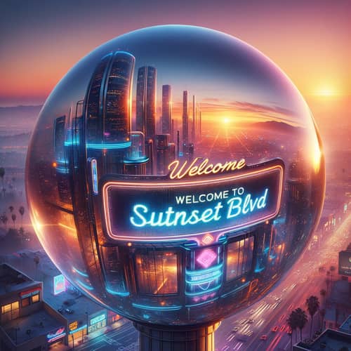 Futuristic Glass Sphere | LED Billboards | West Hollywood, CA