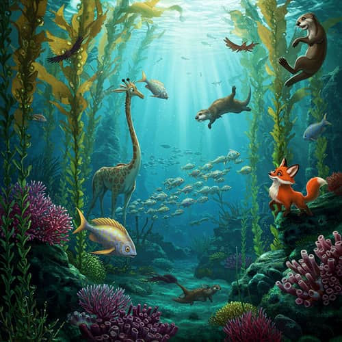 Fish Swimming in an Animal Kingdom