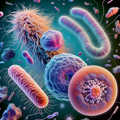 Microscopic Diversity: Bacteria, Amoeba and Paramecium in Aquatic Habitat