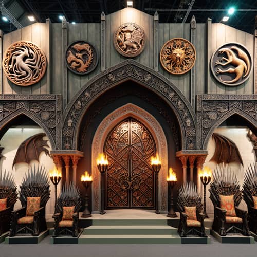 Medieval Fantasy Inspired Entrance with Gothic Arches