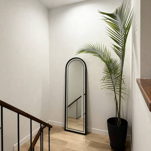 Modern Tall Mirror Decor with Black Frames Modern Tall Mirror Decor with Black Frames