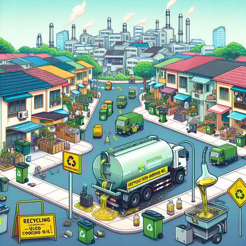 Recycling Used Cooking Oil - Eco-Friendly Scenario