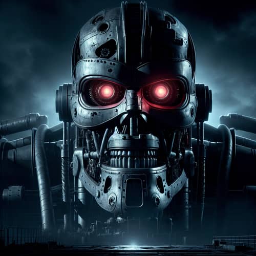 Terrifying Robot: A Mechanical Menace in Dark Shadows