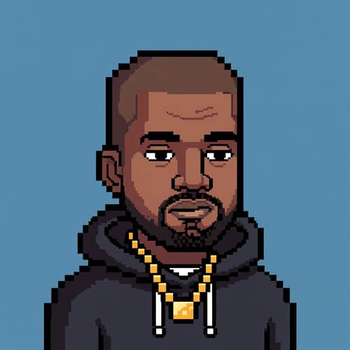 Cute Pixel Art of Kanye West Cute Pixel Art of Kanye West