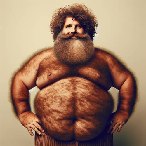 Confident and Comfortable: A Hirsute Man Embracing Self-Love