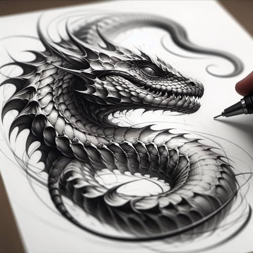 Hyper-Realistic Superrealism Tattoo Sketch Design