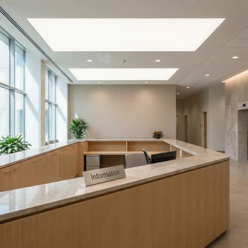 Modern Courthouse Information Desk Image