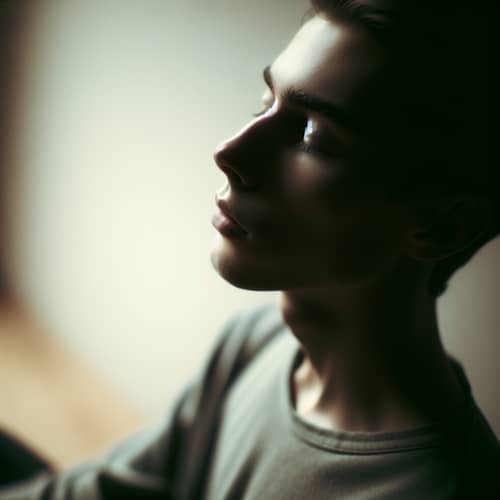 Meditative Deep Breathing Practice for Mindfulness | Tranquil Image
