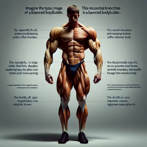 Contrasting Figure: Powerful Lower Body, Frail Upper Body | Analogy with Corporate Structure