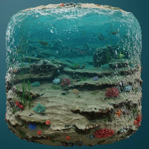 3D Ocean Floor Texture for Blender 3D Ocean Floor Texture for Blender