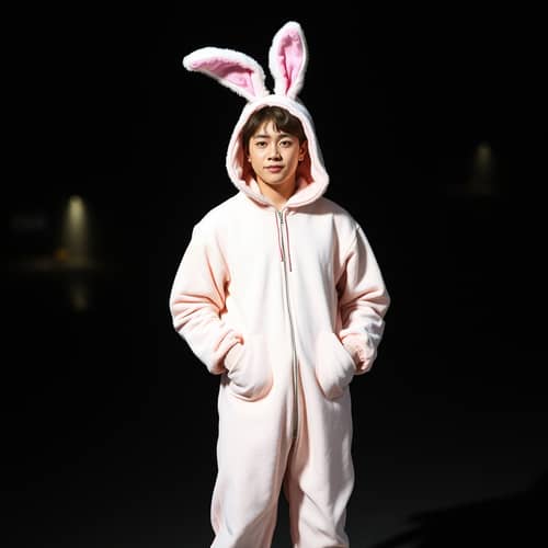 Jeon Jungkook in Adorable Rabbit Suit | BTS