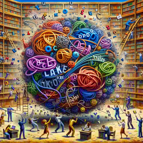 Artistic Exploration of Diction Difficulties | Illustrative Composition