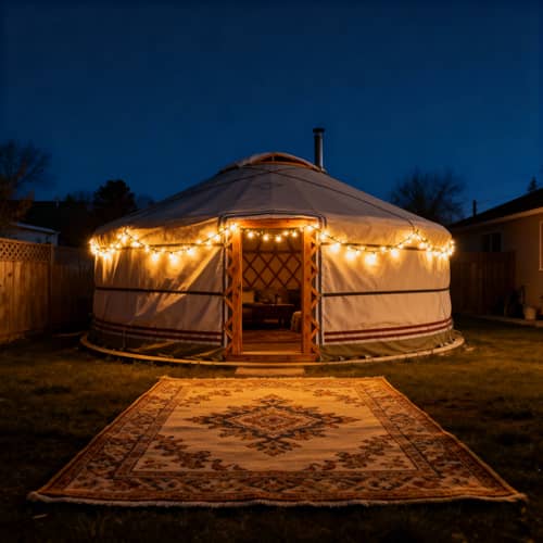Cozy Backyard Yurt Decor Ideas