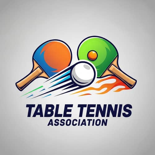 Dynamic Table Tennis Logo Design | Bold & Vibrant