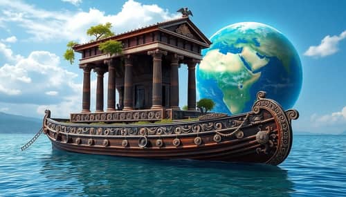 Mystical Treehouse Inspired by Greek Temples