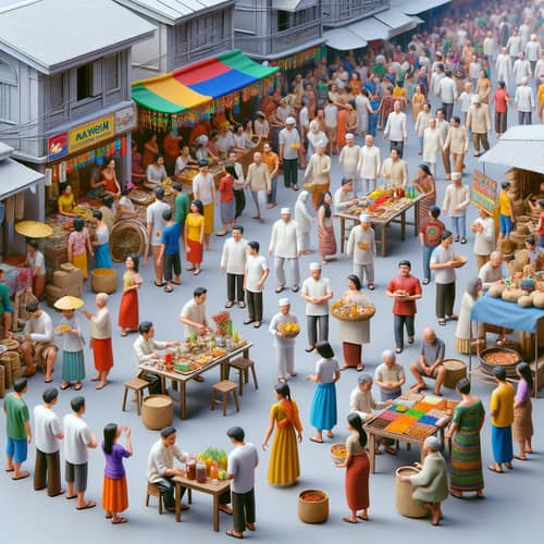 Vibrant Philippine Fiesta: Bayanihan Unity & Traditions