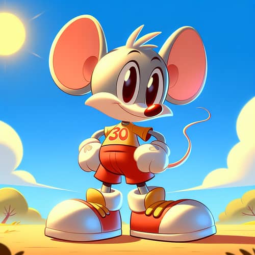 Cute Mouse Character in Sunny 2D Style | Disney Inspired