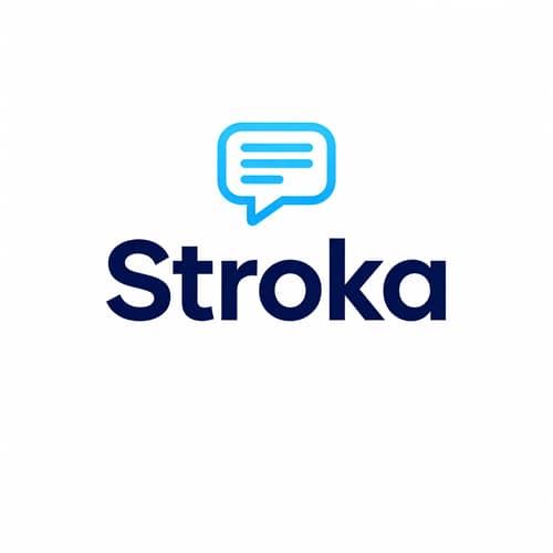 Stroka Telegram Chat Logo Design