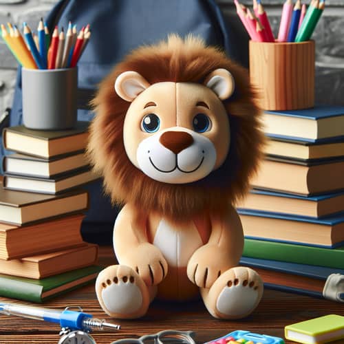 Student Center Lion Mascot - Friendly & Welcoming