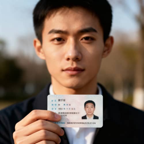 Holding My ID - Personal Identification Showcase