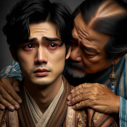 18th Century Compassion: Taehyung Crying, Jungkook Calming