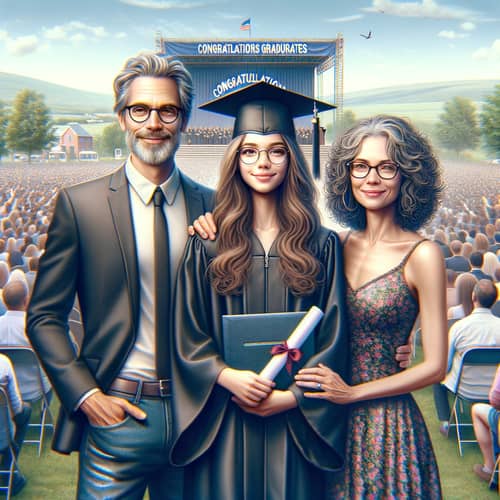 Celebrating My Graduation with My Parents