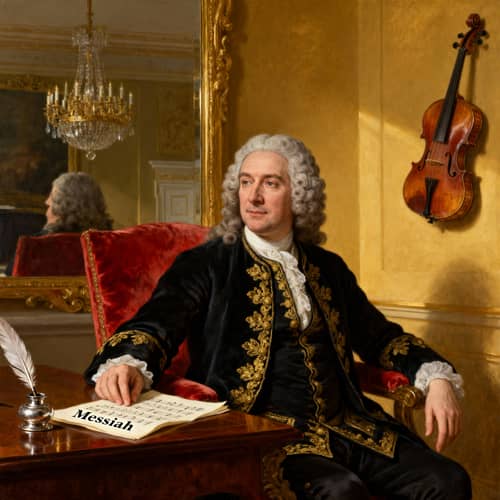 Portrait of Handel - Artistic Representation Portrait of Handel - Artistic Representation