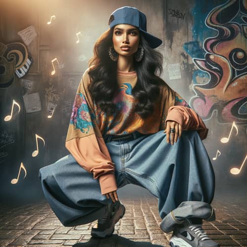 South Asian Woman Hip Hop Style | Street Dance Fashion