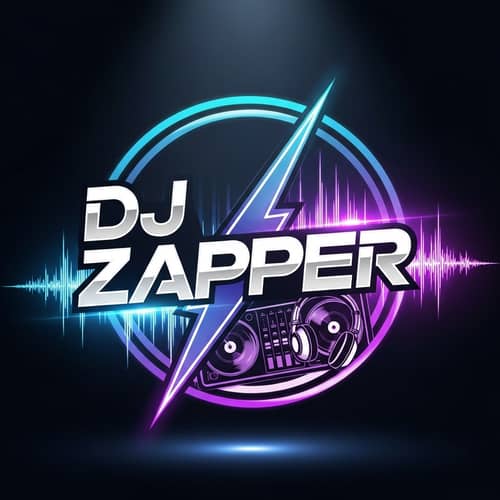 DJ ZAPPER Logo Design - Unique DJ Branding