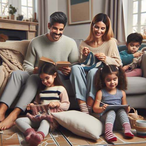 Cozy Family Time in Heated Living Room