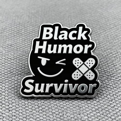 Black Humor Survivor Badge Design Black Humor Survivor Badge Design