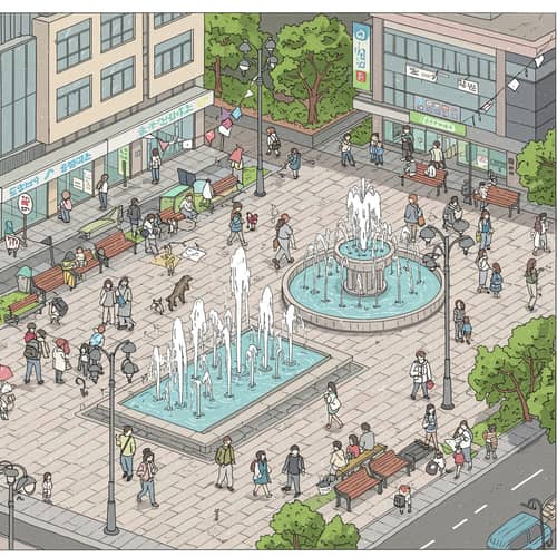 2D Render of Gwangju Youth Square