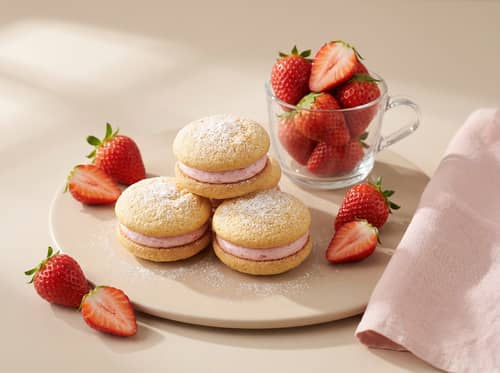 Delicious Strawberry Cream Sandwich Cookies Recipe