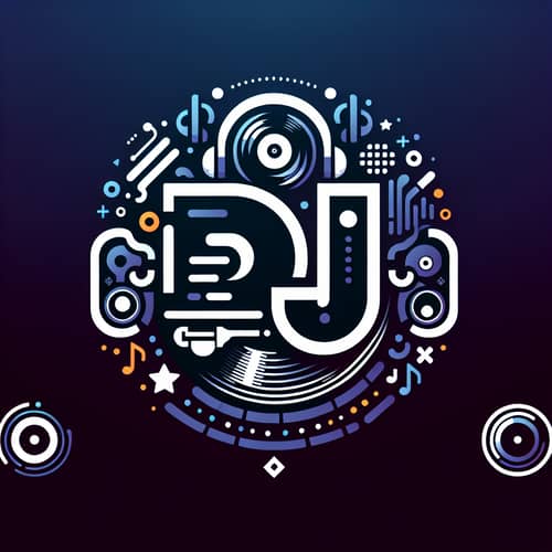Modern DJ Music Team Logo Design