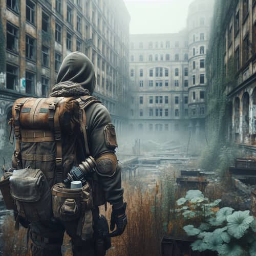 Post-Apocalyptic Stalker: Exploring Desolate Cityscape