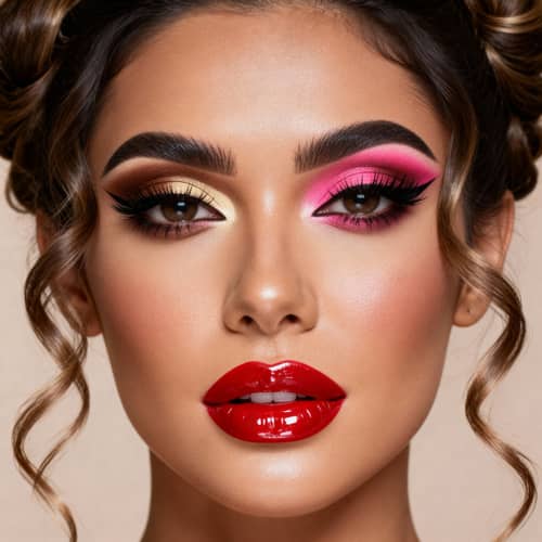 Stunning Glam Makeup Portrait of a Woman Stunning Glam Makeup Portrait of a Woman