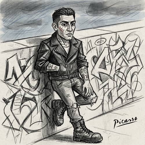 Gothic Male Figure: Rebellion in Urban Art Gothic Male Figure: Rebellion in Urban Art