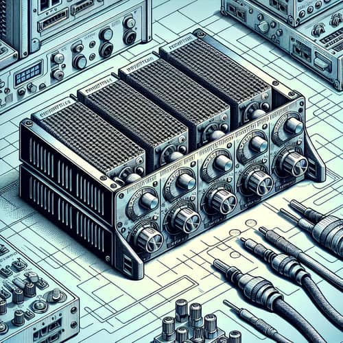 High-Quality 4-channel Power Supply Unit Illustration