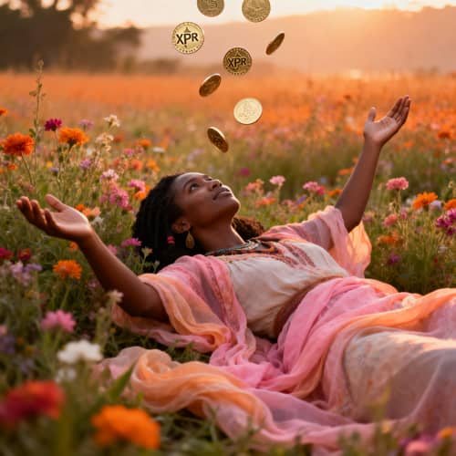 Indigenous Woman Embracing Nature & XPR Crypto