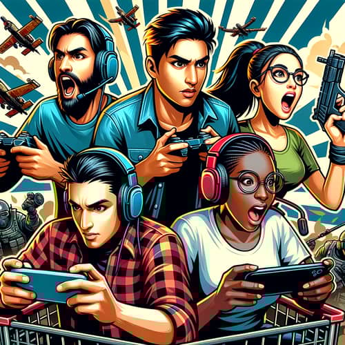 Teamwork Gaming Thumbnail: Battle Royale Excitement