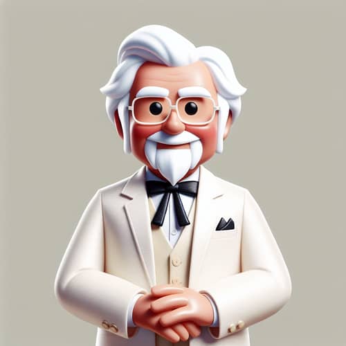Animated Colonel Sanders in Toy Story Style | KFC Founder