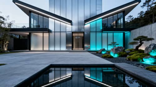 Stunning Futuristic House Exterior Photography