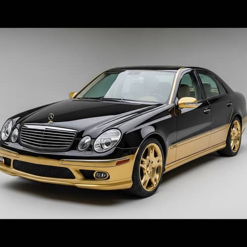 Stunning Black and Gold Mercedes W211