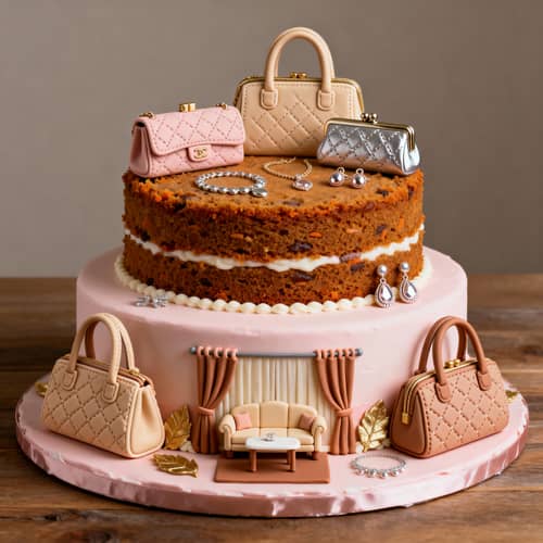 40th Birthday Cake for Women - 60 Portions