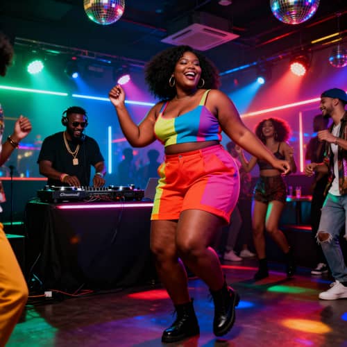 Vibrant Night Out: Dancing at the Club