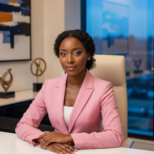 Empowered Black Wealth Manager: Success & Elegance